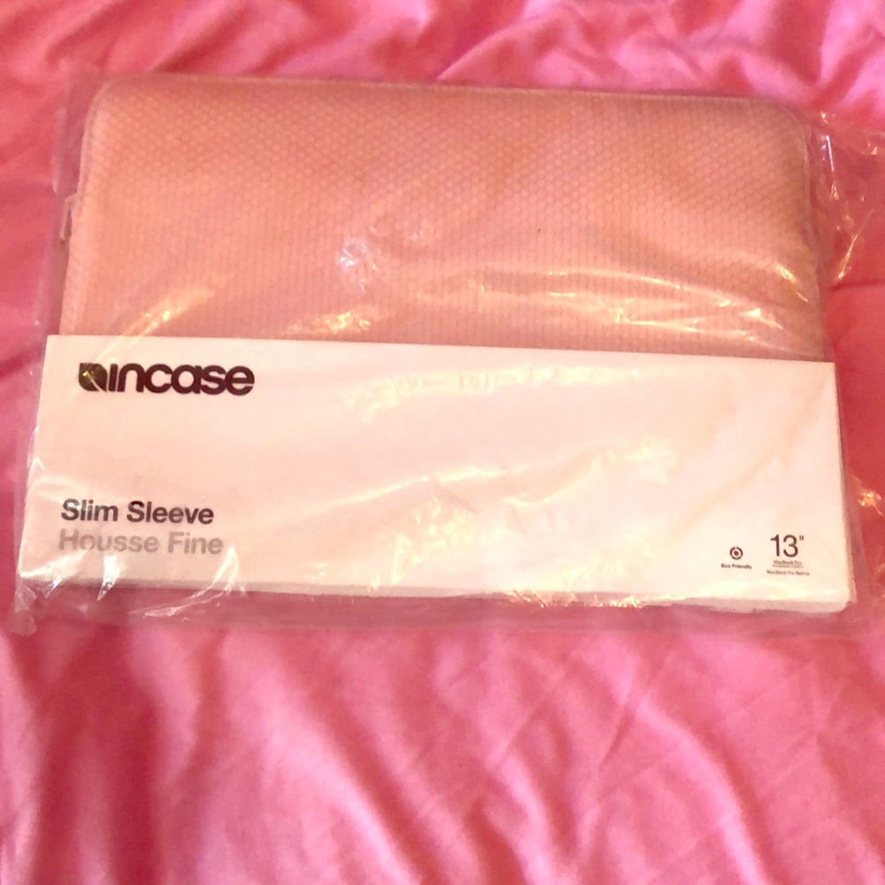 Incase slim sleeve pink 13” MacBook cover